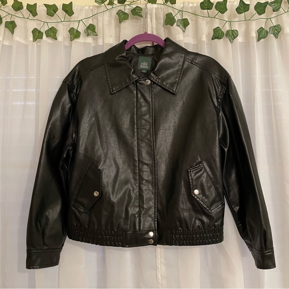 Wild Fable Leather Zip up